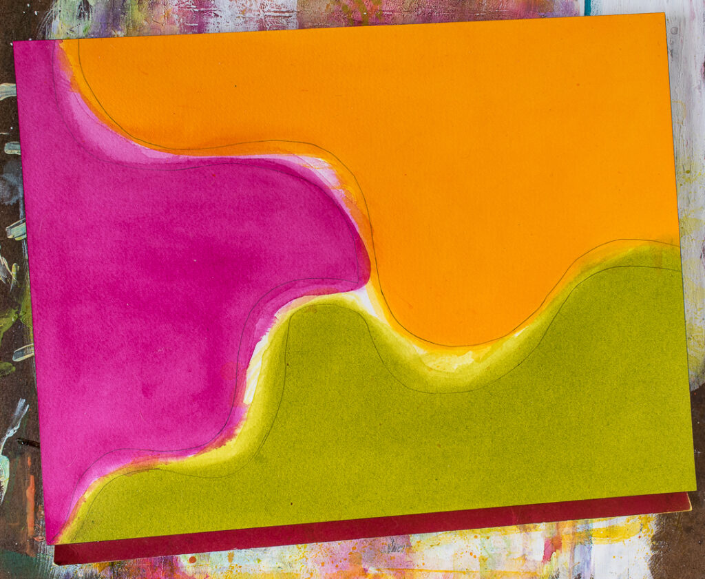 Painted background with brighter colors