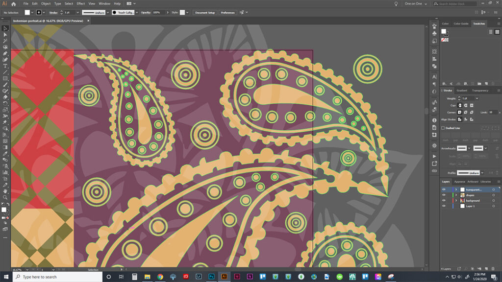 Screen Shot of Bohemian Pattern Design