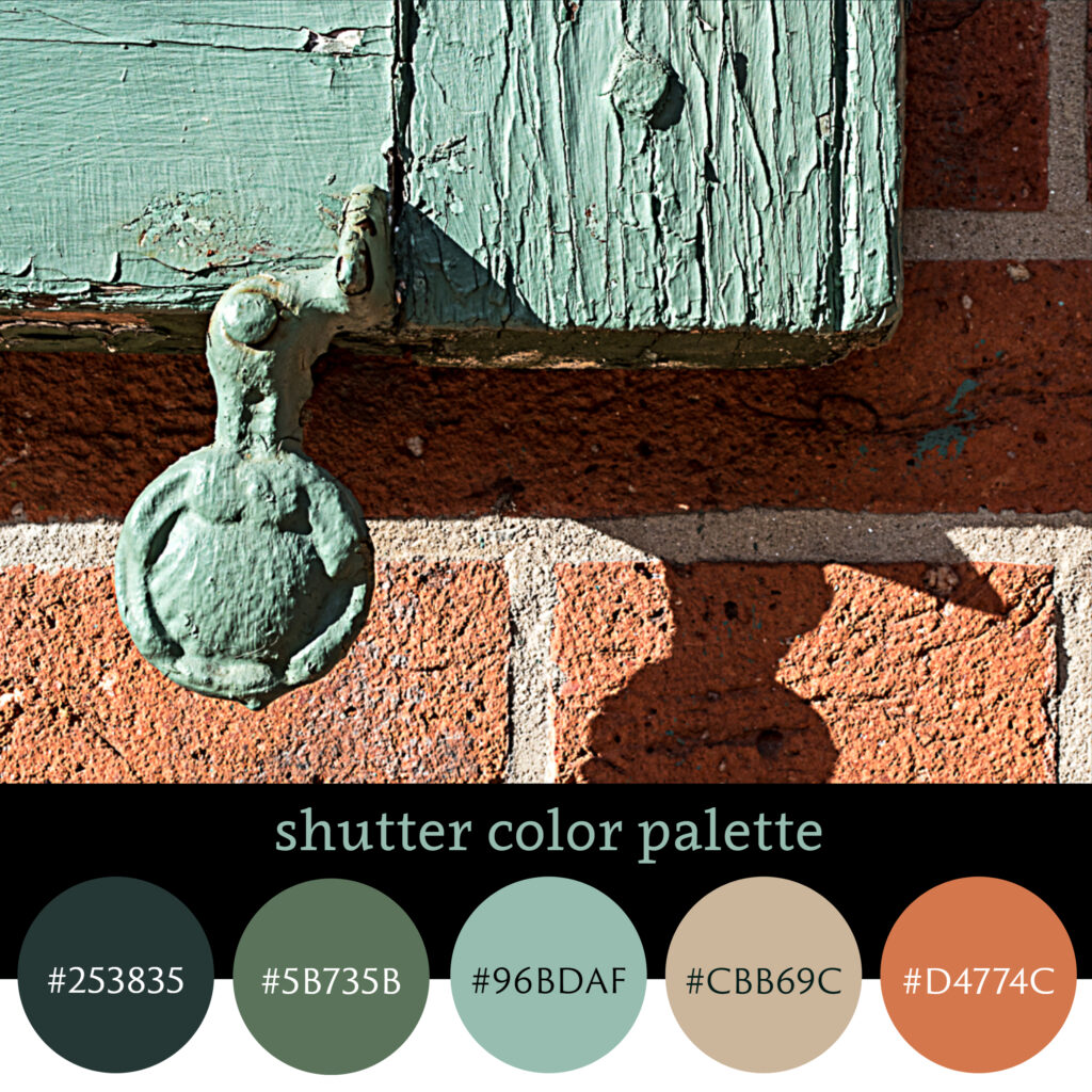Green Shutter Color Palette