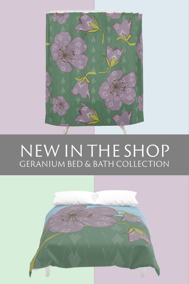 New in the Shop: Geranium Bed & Bath Collection