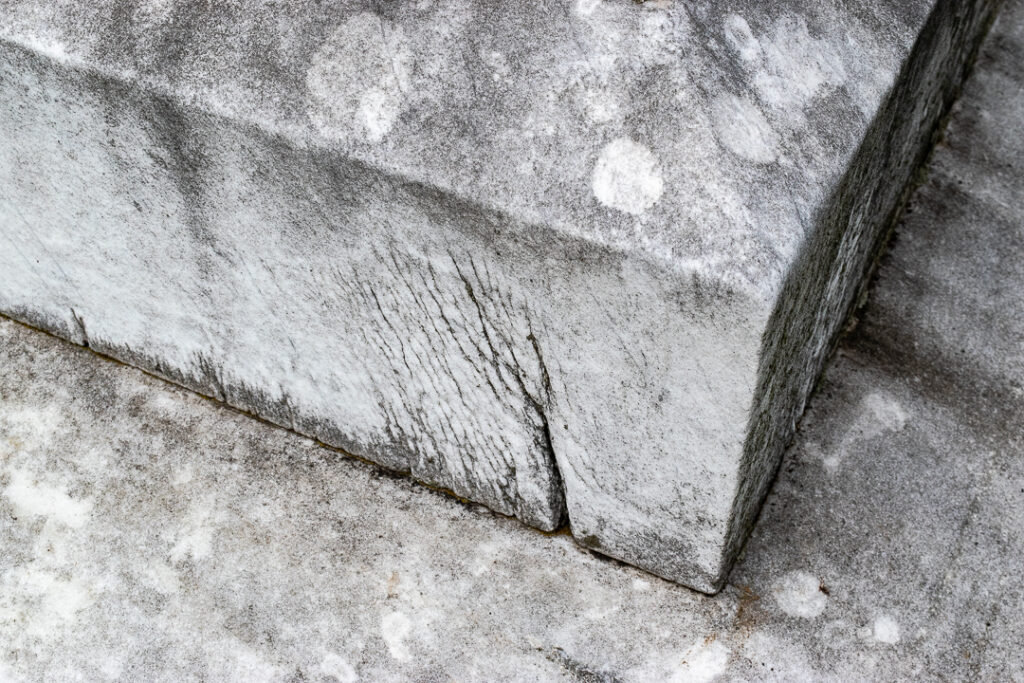 Base of tombstoone