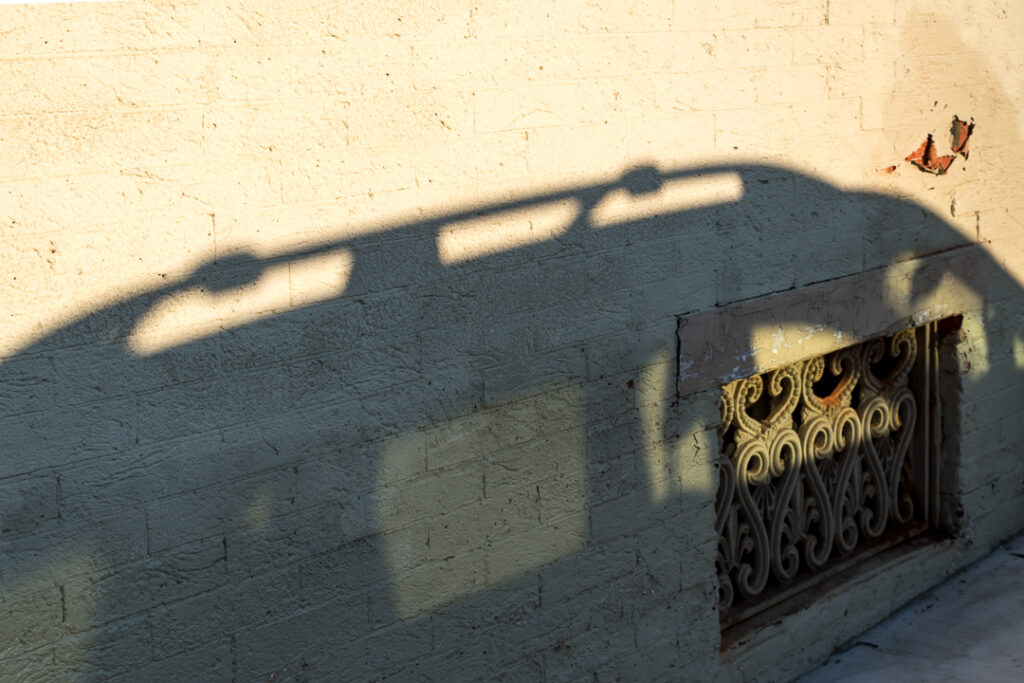 Photograph of a car shadow
