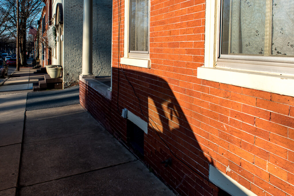 Photograph of a car shadow