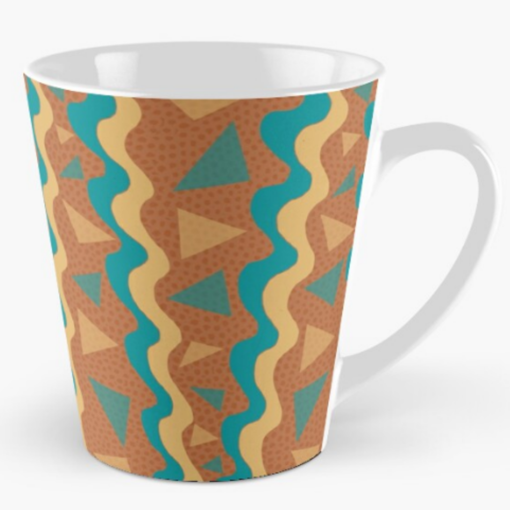 Waves & Triangles Mug