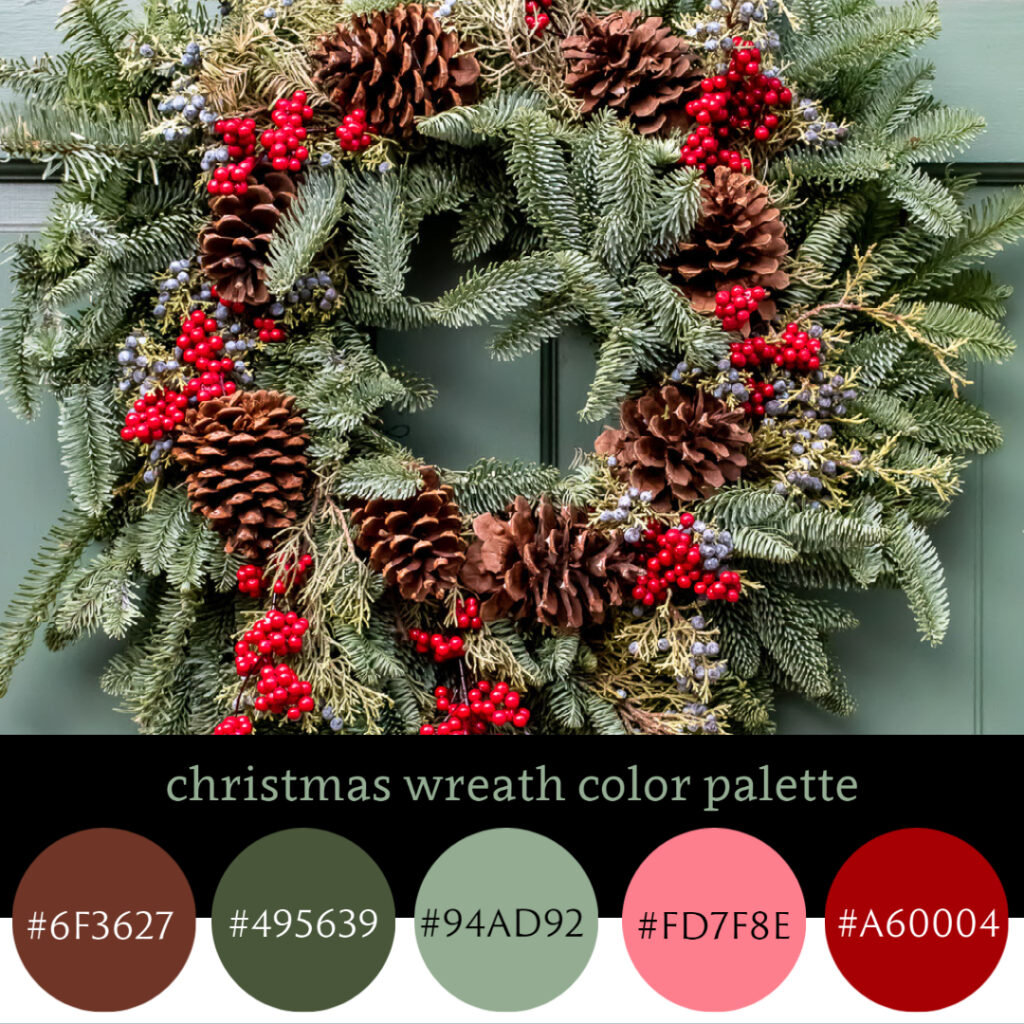 Christmas Wreath Color Palette