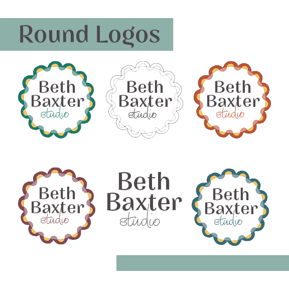 Beth Baxter Studio Round Logos