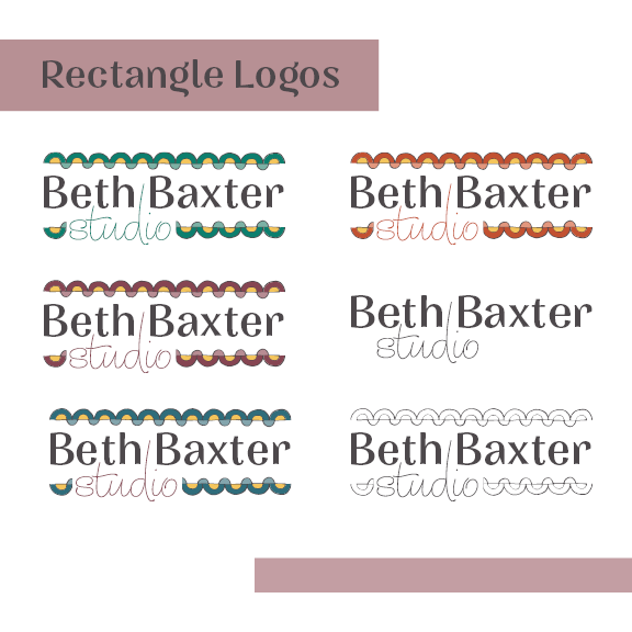 Beth Baxter Studio Rectangle Logos