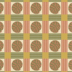 Patchwork Spirals in Organic Colors