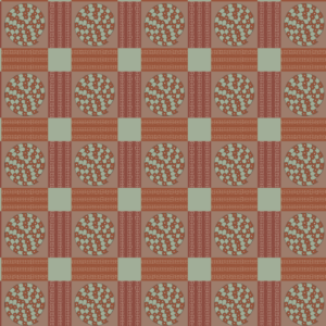 Patchwork Spirals in Earthy Colors