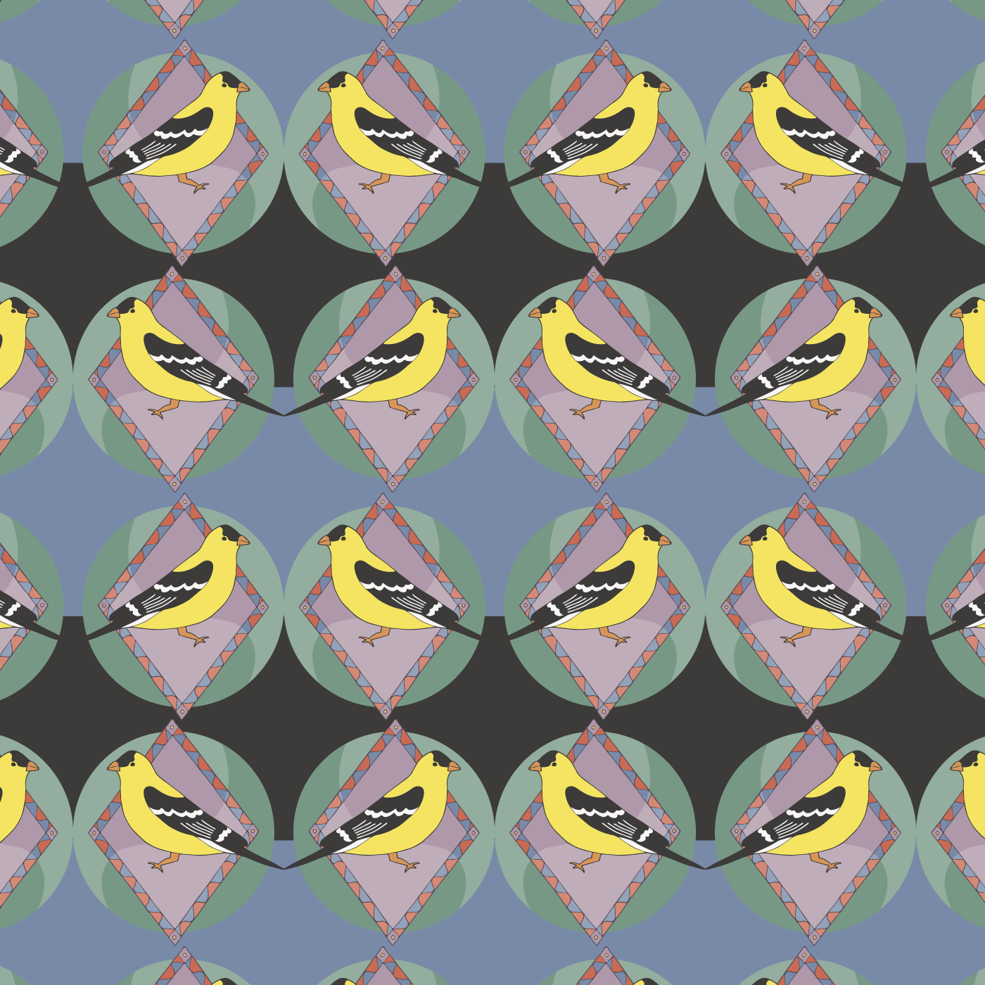 Eastern Goldfinch Pattern