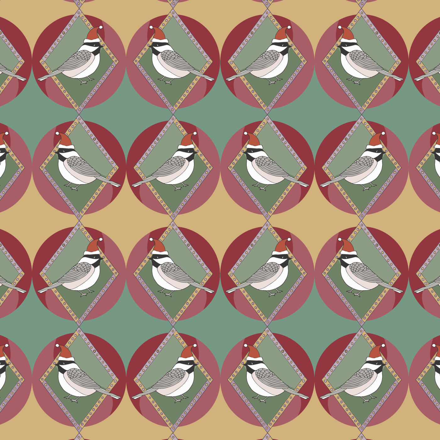 Christmas Chickadees Pattern