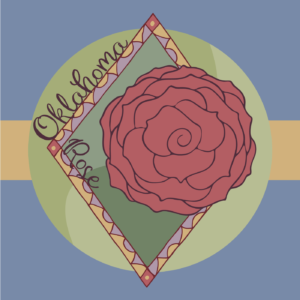 Oklahoma State Flower: Rose Illustration